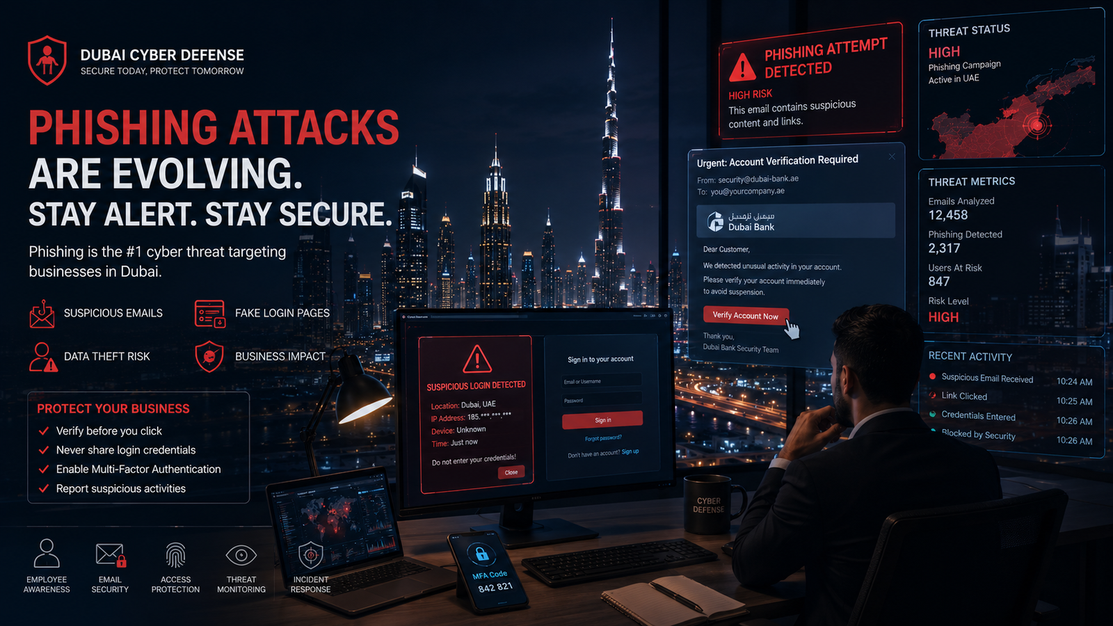 Phishing in the UAE: How Attackers Target Dubai Employees