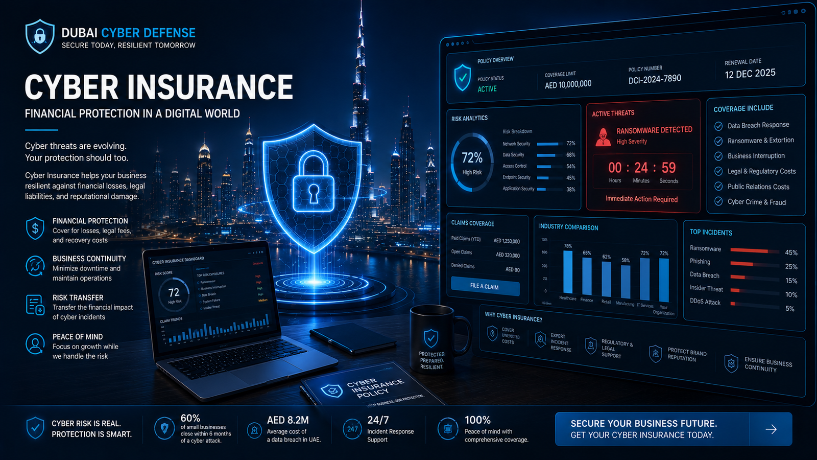 Cyber Insurance in the UAE: What It Covers and What It Won’t