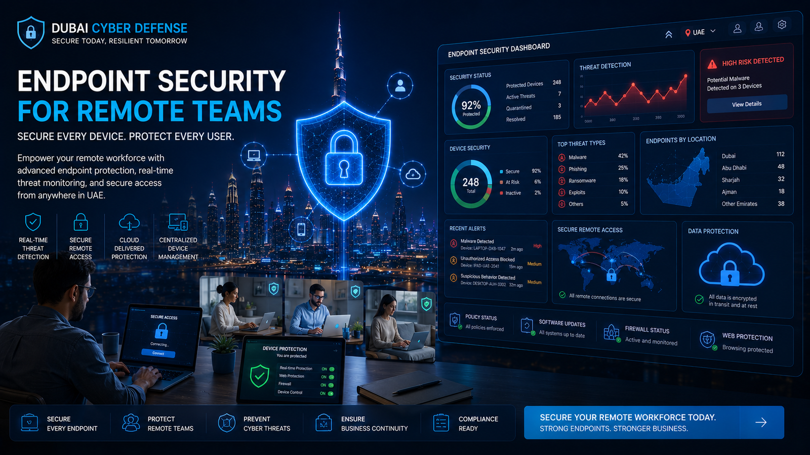 Endpoint Security for Remote UAE Teams: A Practical Guide