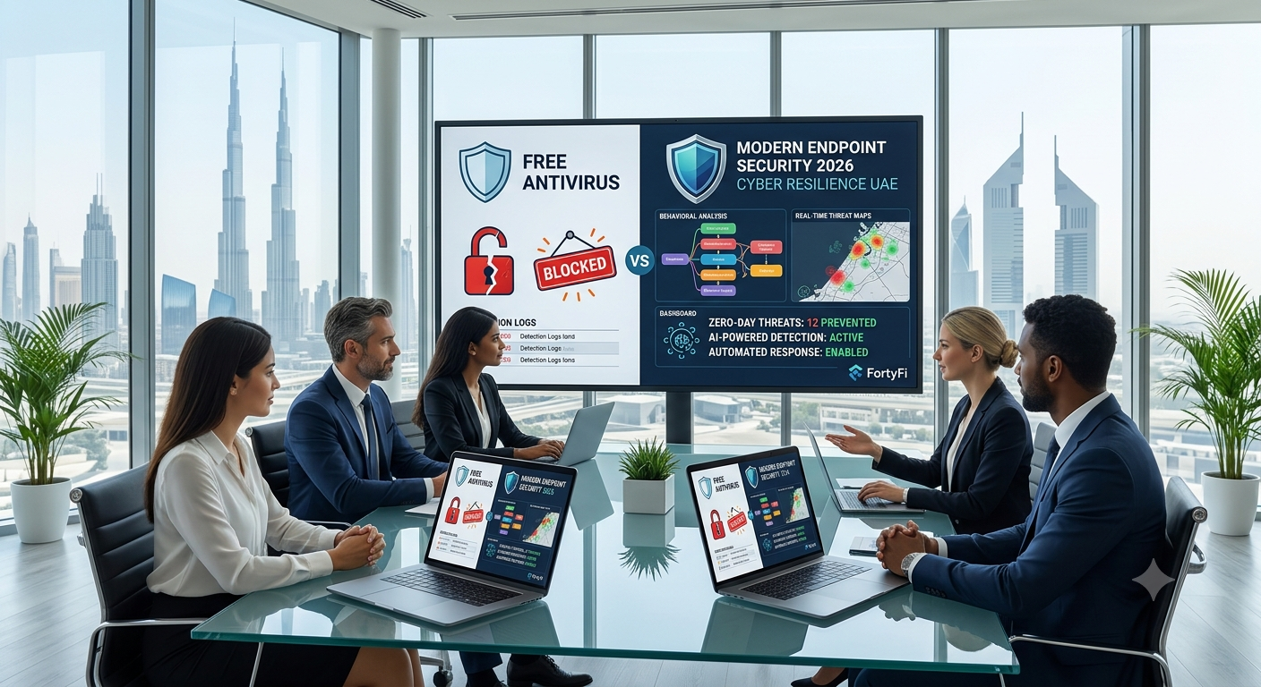 Why Free Antivirus Isn't Enough for a Dubai Business in 2026