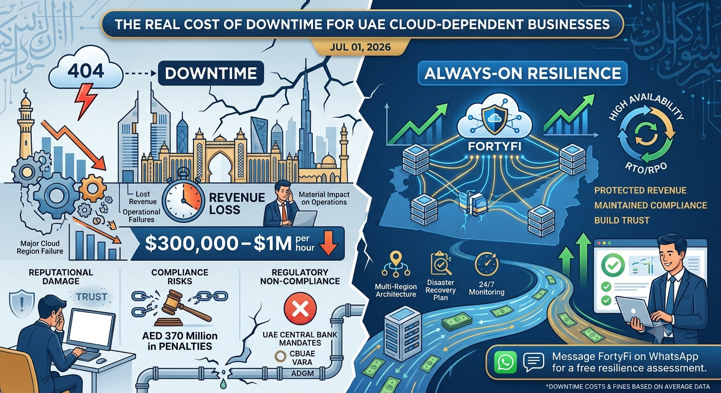 The Real Cost of Downtime for UAE Cloud-Dependent Businesses