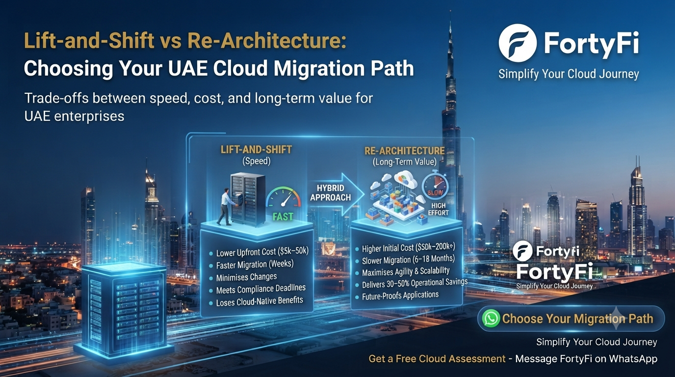 Lift-and-Shift vs Re-Architecture: Choosing Your UAE Cloud Migration Path