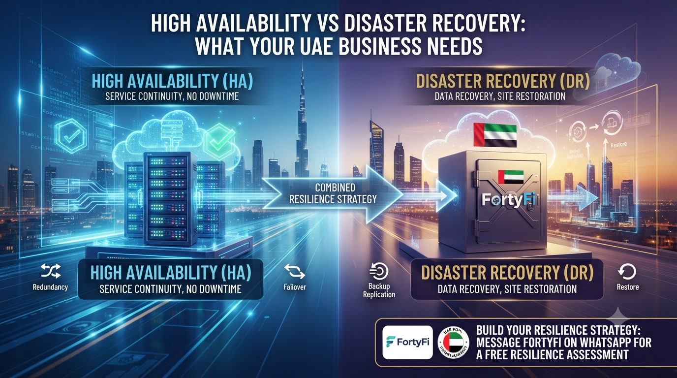 High Availability vs Disaster Recovery: What Your UAE Business Needs