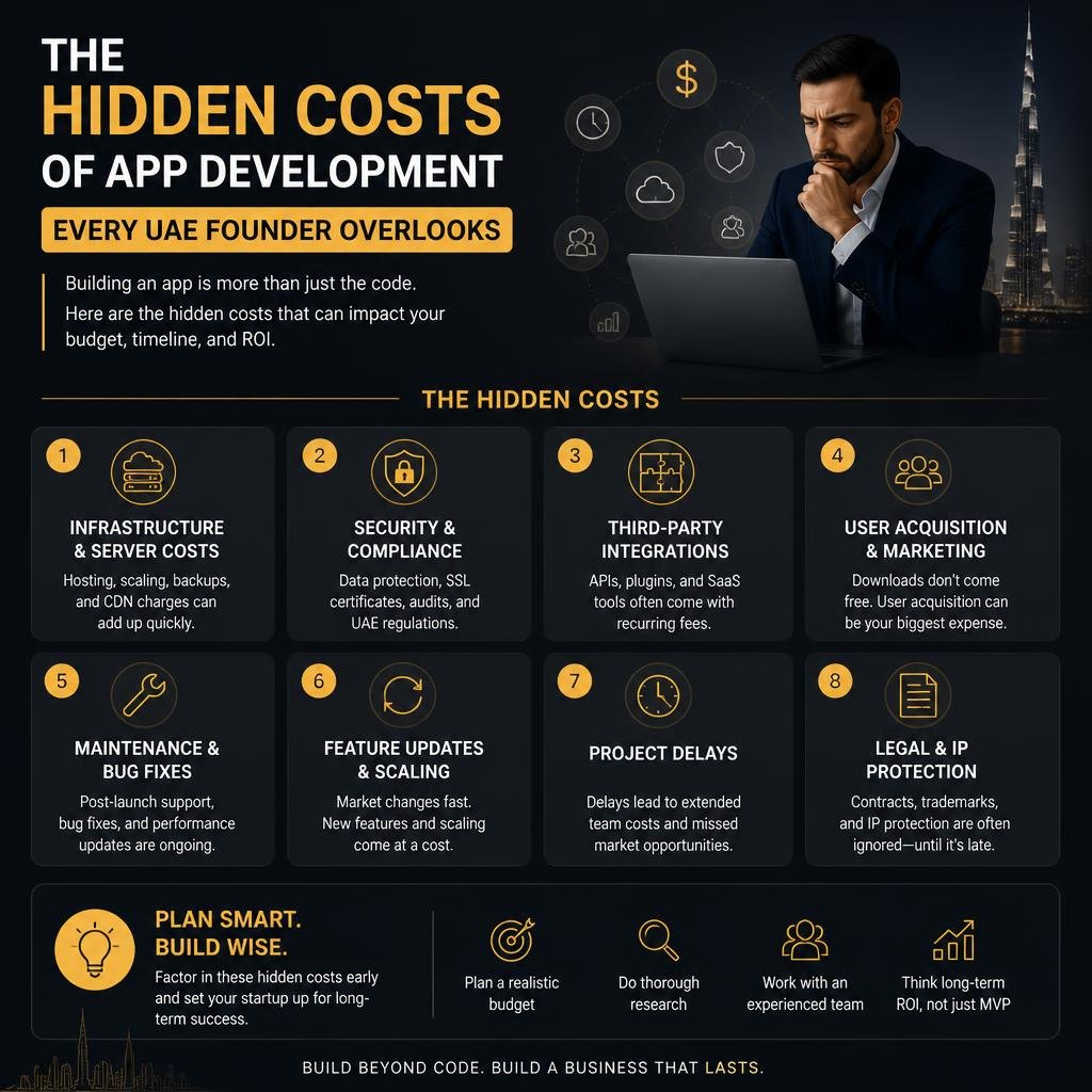 The Hidden Costs of App Development Every UAE Founder Overlooks