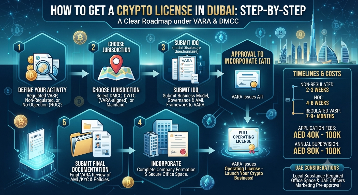 How to Get a Crypto License in Dubai: Step-by-Step Overview