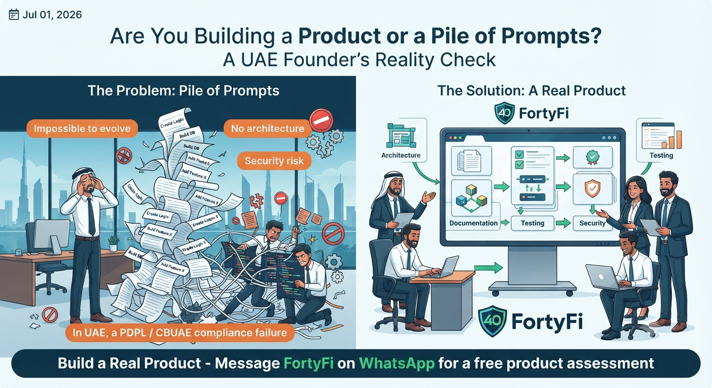 Are You Building a Product or a Pile of Prompts? A UAE Founder's Reality Check