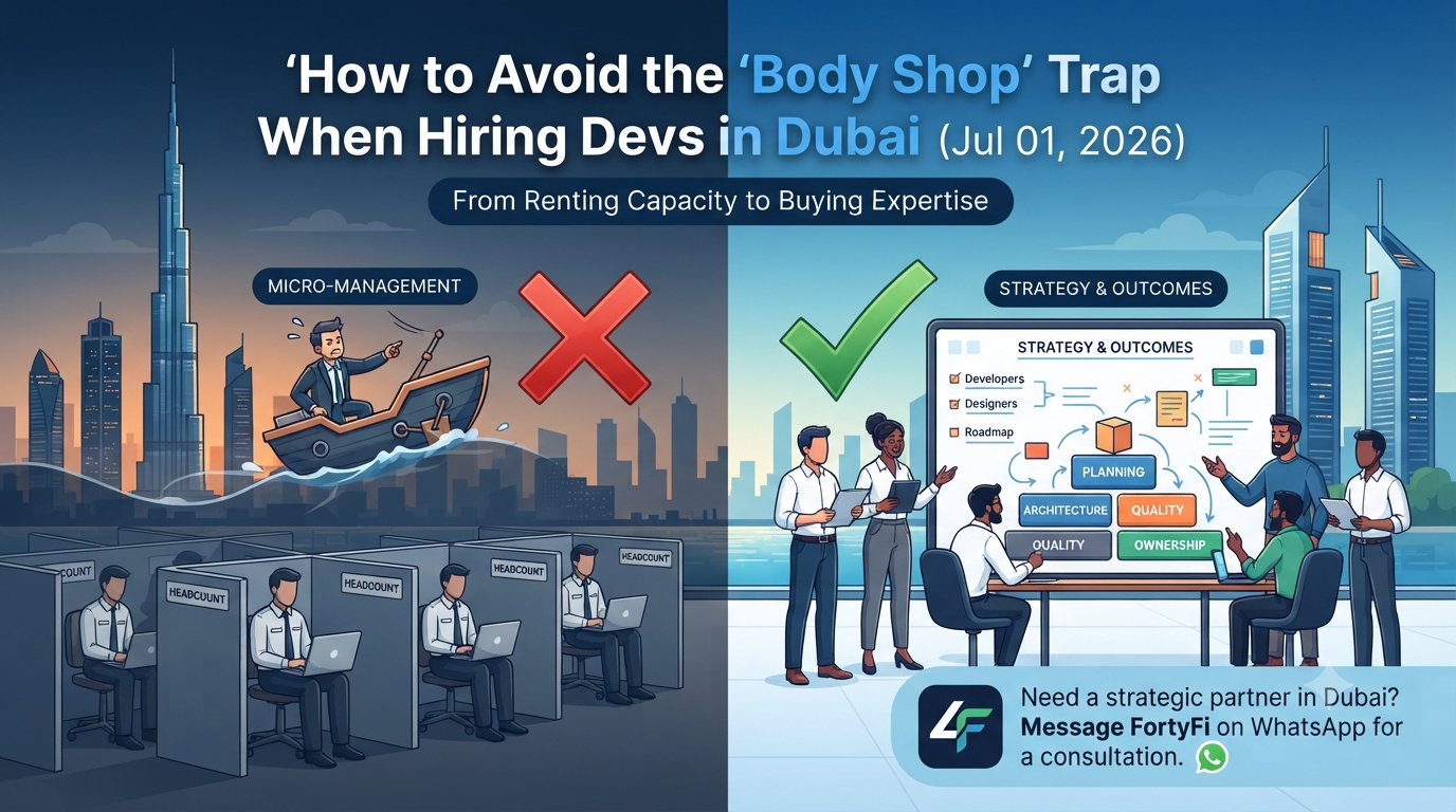 How to Avoid the 'Body Shop' Trap When Hiring Devs in Dubai