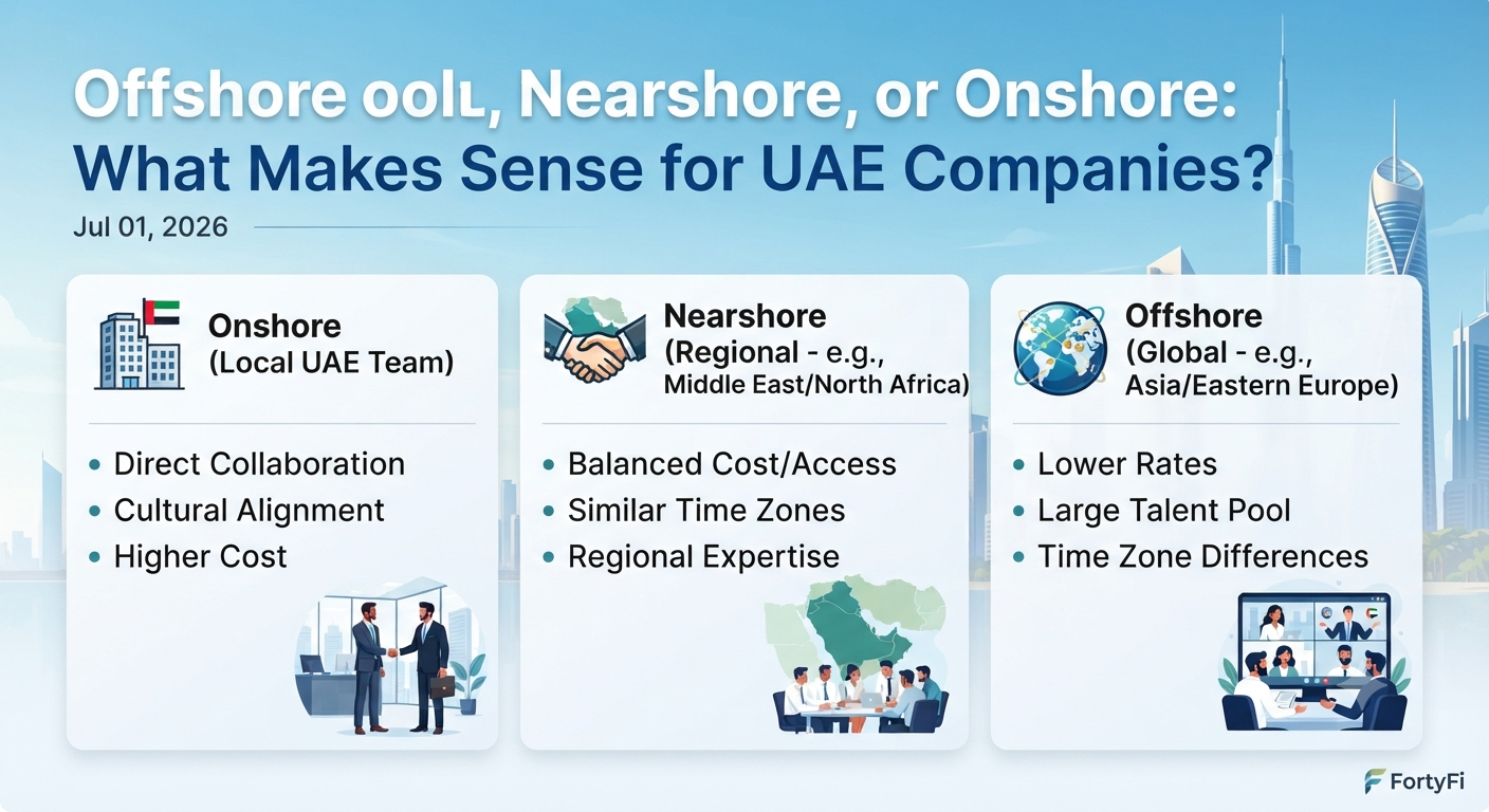Offshore, Nearshore, or Onshore: What Makes Sense for UAE Companies?