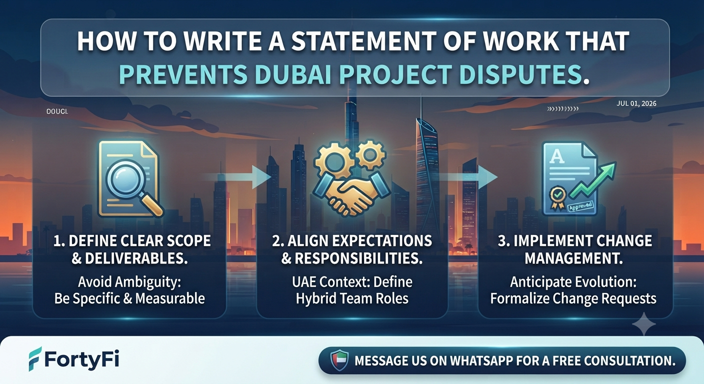 How to Write a Statement of Work That Prevents Dubai Project Disputes