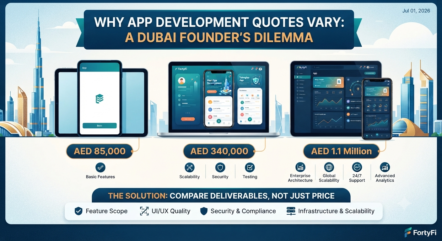 Why One Dubai Founder Got Quotes for AED 85K, AED 340K, and AED 1.1M - For the Same App