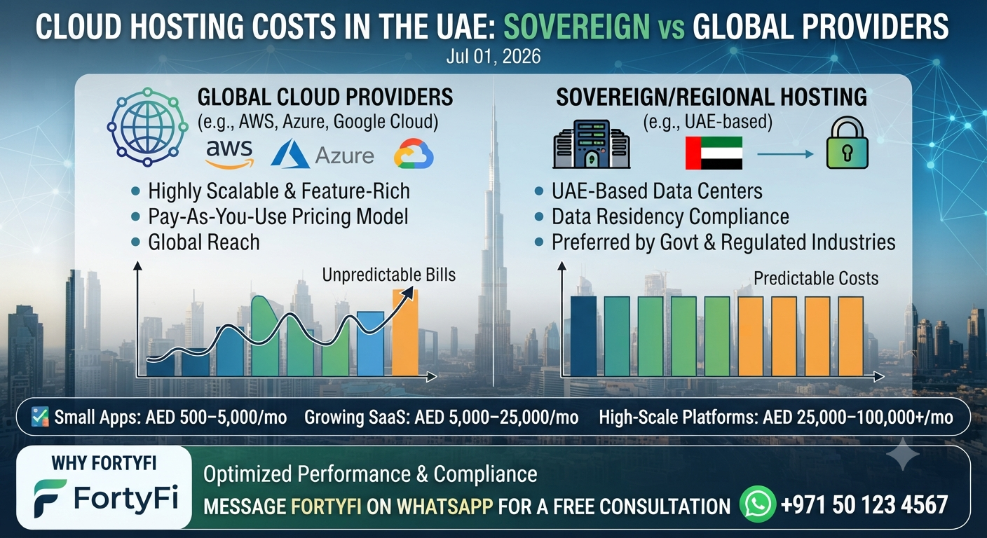 Cloud Hosting Costs in the UAE: Sovereign vs Global Providers