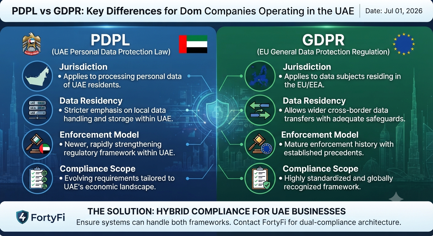 PDPL vs GDPR: Key Differences for Companies Operating in the UAE
